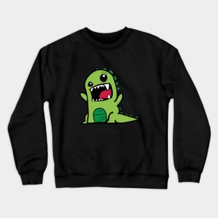 Cheerful Dino Delight Crewneck Sweatshirt